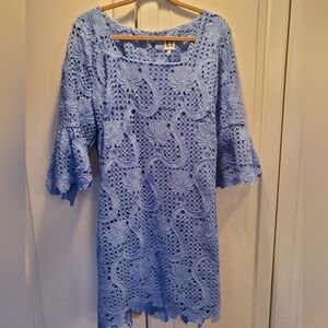 Anne Klein Light Blue Lace Dress
